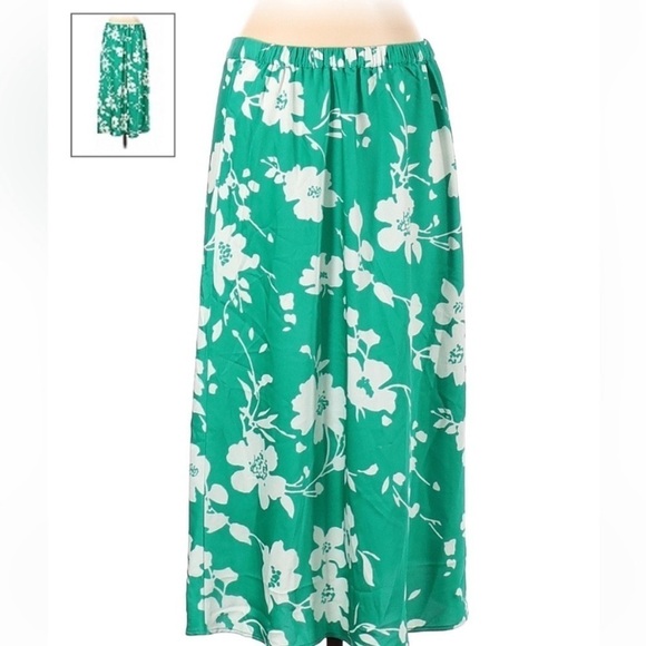 NEW J Crew Factory Florance Satin Aline Midi Skirt L - Picture 3 of 11